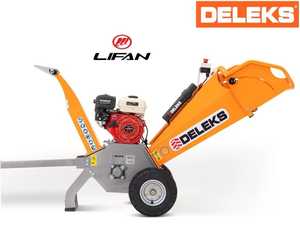 Holzhäcksler DELEKS® DK-500 LIFAN Gartenhäcksler Schredder 6.5 Ps